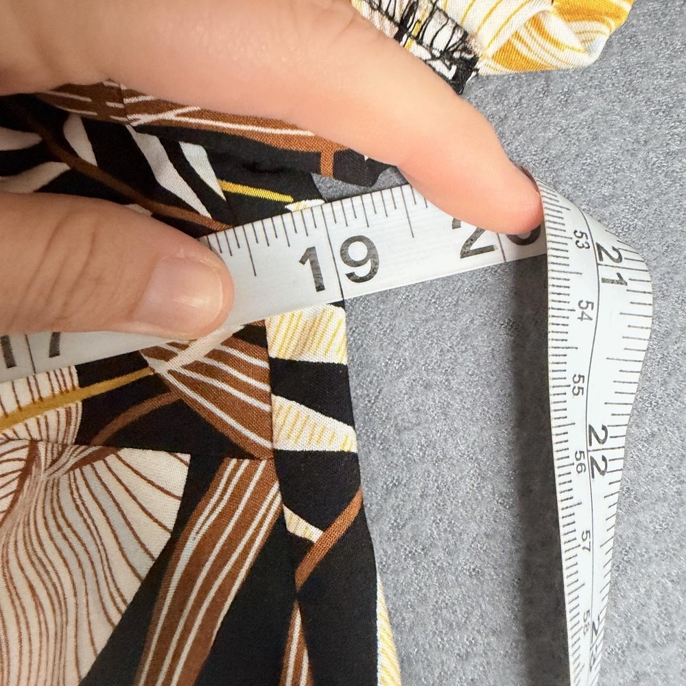 Woolworths T-Shirt Dress Womens Small Black Tropical Leaf Print Knee Length - Picture 9 of 13